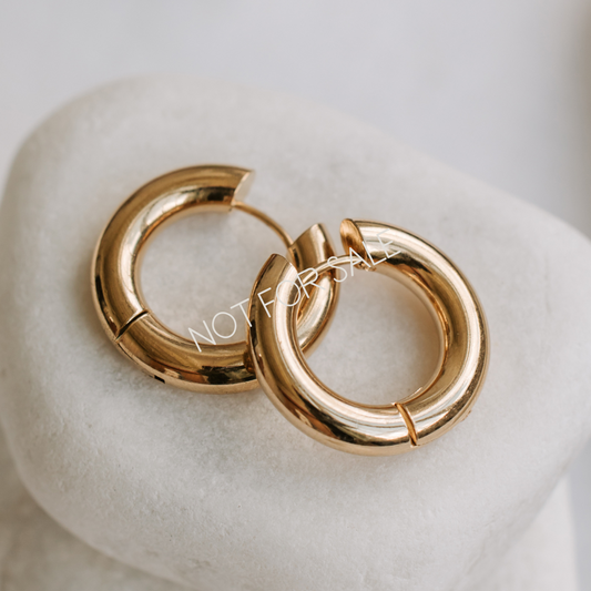 Eternal Glamour: Gold Hoop Earrings